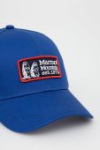Кепка Marmot колір синій з аплікацією