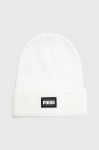 Шапка Puma колір білий з тонкого трикотажу