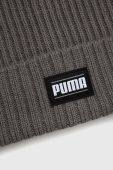 Шапка Puma колір сірий з тонкого трикотажу