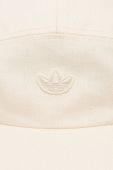 Бавовняна кепка adidas Originals колір бежевий однотонна HM1771-WONWHI