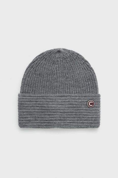 Шапка з домішкою вовни Colmar колір сірий з тонкого трикотажу