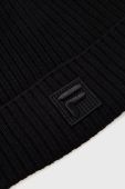 Шапка Fila колір чорний з тонкого трикотажу (2697728)
