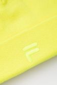 Шапка Fila колір жовтий з товстого трикотажу