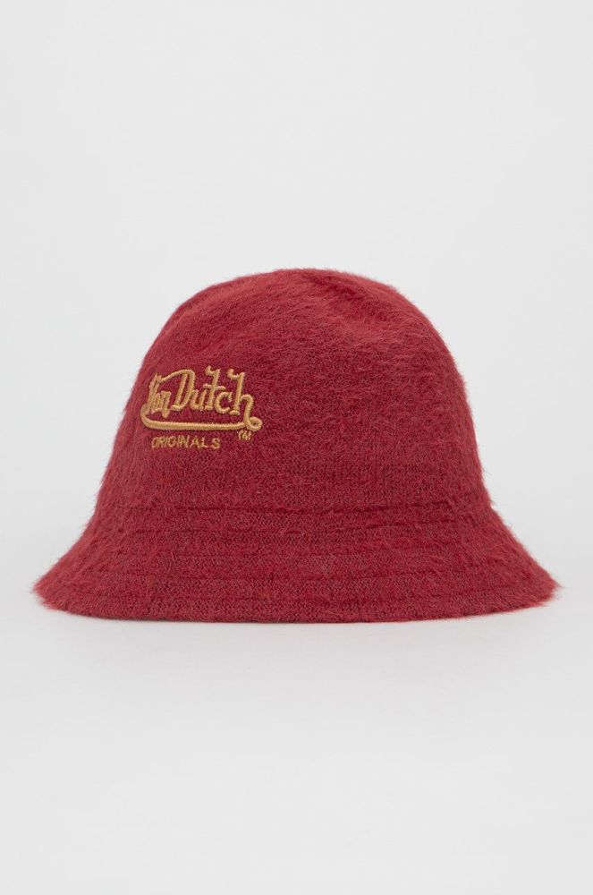 Капелюх Von Dutch колір червоний