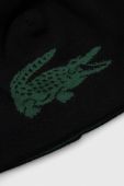 Двостороння вовняна шапка Lacoste колір чорний з тонкого трикотажу вовна (3517148)