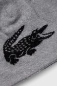 Двостороння вовняна шапка Lacoste колір чорний з тонкого трикотажу вовна (3517149)