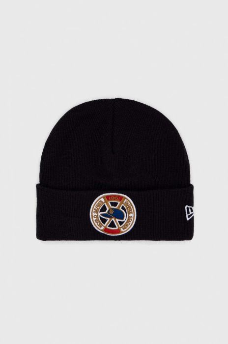 Шапка New Era колір синій з товстого трикотажу (2814913)