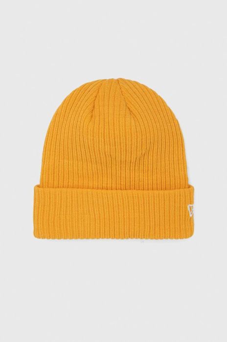 Шапка New Era колір жовтий з товстого трикотажу (2811542)