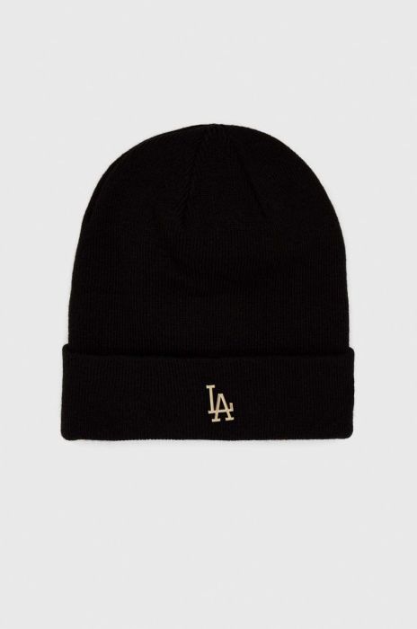 Шапка New Era колір чорний з товстого трикотажу (2814922)
