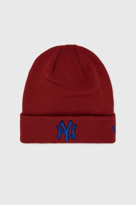 Шапка New Era колір червоний з товстого трикотажу (2814929)