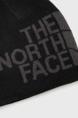 Двостороння шапка The North Face колір чорний з тонкого трикотажу (2691183)