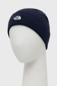 Шапка The North Face колір синій з товстого трикотажу (2672106)