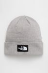 Шапка The North Face колір сірий