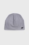 Двостороння шапка 4F колір сірий з тонкого трикотажу