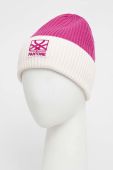 Шапка з домішкою вовни United Colors of Benetton X Pantone колір фіолетовий (2839198)
