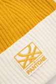 Шапка з домішкою вовни United Colors of Benetton X Pantone колір жовтий