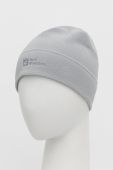Шапка Jack Wolfskin колір сірий з тонкого трикотажу (2574359)