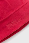 Шапка Jack Wolfskin колір рожевий з тонкого трикотажу