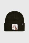 Шапка Goorin Bros колір зелений з тонкого трикотажу