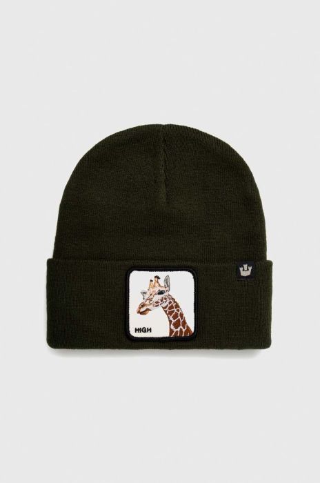 Шапка Goorin Bros колір зелений з тонкого трикотажу