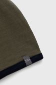 Двостороння шапка Icebreaker Pocket колір зелений з тонкого трикотажу вовна