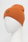 Шапка Lyle & Scott колір помаранчевий з тонкого трикотажу