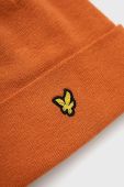 Шапка Lyle & Scott колір помаранчевий з тонкого трикотажу