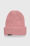 Вовняна шапка Peak Performance колір бежевий з товстого трикотажу вовна (3628971)