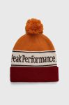 Шапка Peak Performance колір чорний з товстого трикотажу (3628972)