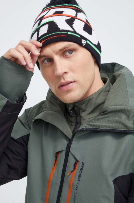 Шапка Rossignol колір чорний з товстого трикотажу (3650196)