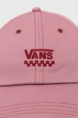 Бавовняна бейсболка Vans колір фіолетовий з аплікацією (2728241)