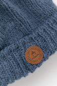 Вовняна шапка Cabaia вовна колір блакитний