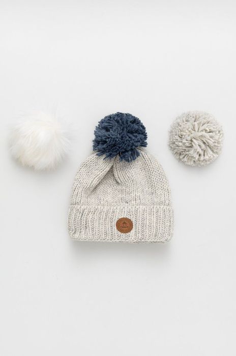 Шапка Cabaia колір сірий з тонкого трикотажу