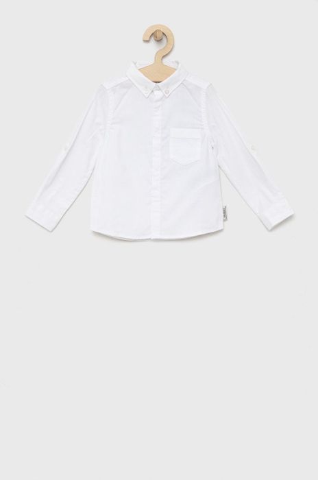 Дитяча бавовняна сорочка Guess колір білий (2740448)