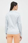 Сорочка Guess жіноча slim класичний комір колір блакитний