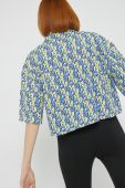 Сорочка HUGO жіноча relaxed класичний комір колір барвистий (2522639)