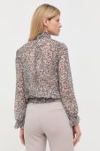 Блузка Patrizia Pepe жіноча колір сірий візерунок