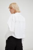 Сорочка Gestuz жіноча колір білий relaxed класичний комір
