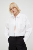 Сорочка Gestuz жіноча колір білий relaxed класичний комір