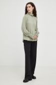 Сорочка Bruuns Bazaar жіноча колір зелений relaxed зі стійкою