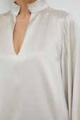 Блузка By Malene Birger Lomaria жіноча колір бежевий однотонна