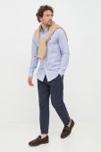 Сорочка Polo Ralph Lauren чоловіча slim комір button-down колір блакитний (2476241)