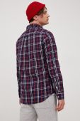 Бавовняна сорочка Superdry чоловіча колір синій regular комір button-down (2441964)