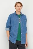Джинсова сорочка Pepe Jeans чоловіча regular класичний комір колір блакитний