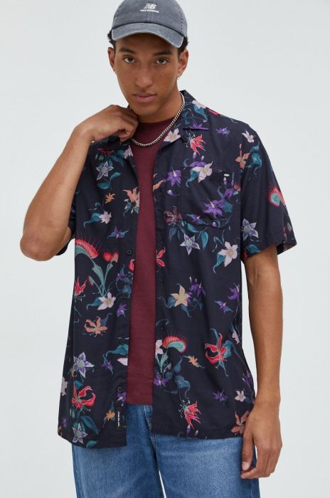 Сорочка Vans чоловіча колір чорний relaxed