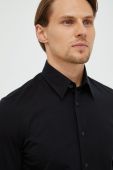 Сорочка Drykorn чоловіча колір чорний regular класичний комір (2517676)