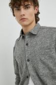 Вовняна сорочка Bruuns Bazaar Wool Reeves чоловіча колір сірий regular класичний комір
