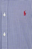 Сорочка Polo Ralph Lauren чоловіча колір синій slim комір button-down (2634403)