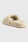 Тапочки Tommy Hilfiger Th Sherpa Fur Slide колір бежевий