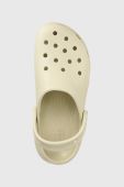 Шльопанці Crocs Classic Platform Clog жіночі колір бежевий на платформі 206750 206750.2Y2.D-BONE